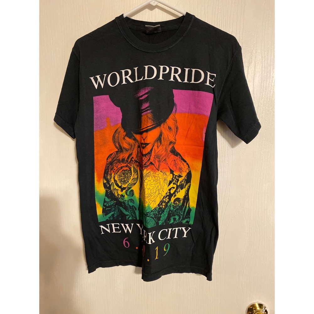 Madonna World Pride NYC 2019 Comfort Colors Graphic T-Shirt Black SmallStonewall